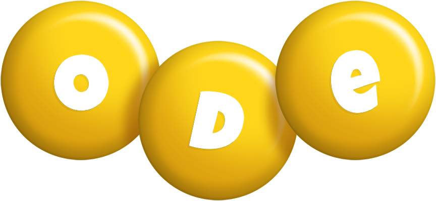 Ode candy-yellow logo