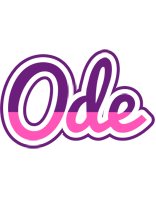 Ode cheerful logo