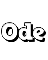 Ode snowing logo