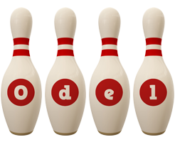 Odel bowling-pin logo