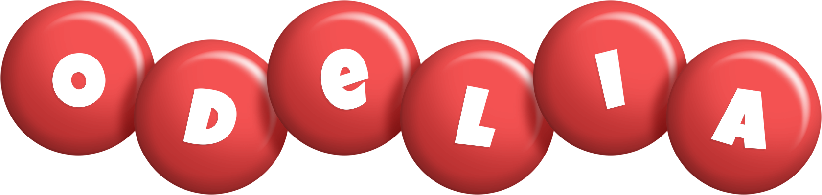 Odelia candy-red logo
