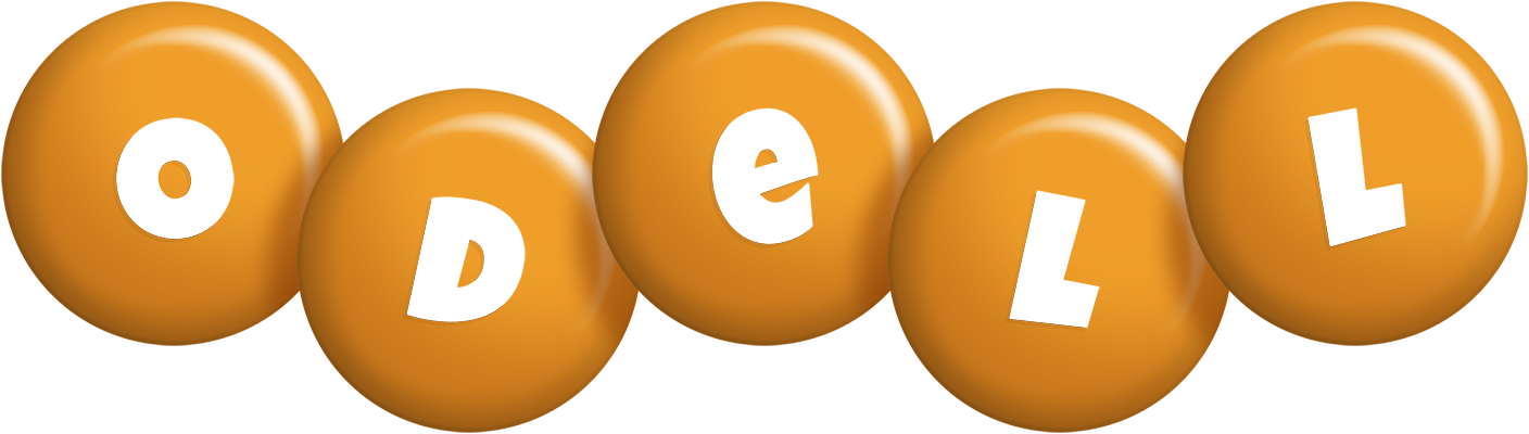 Odell candy-orange logo