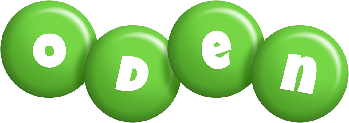 Oden candy-green logo