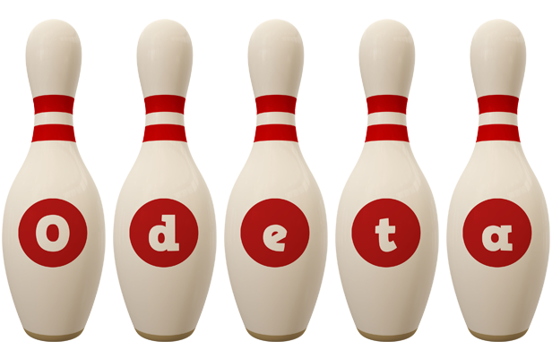 Odeta bowling-pin logo