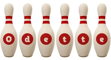 Odette bowling-pin logo