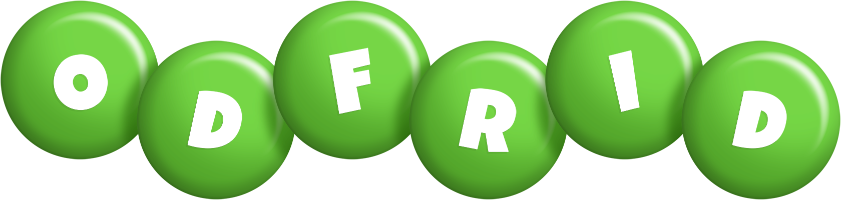 Odfrid candy-green logo