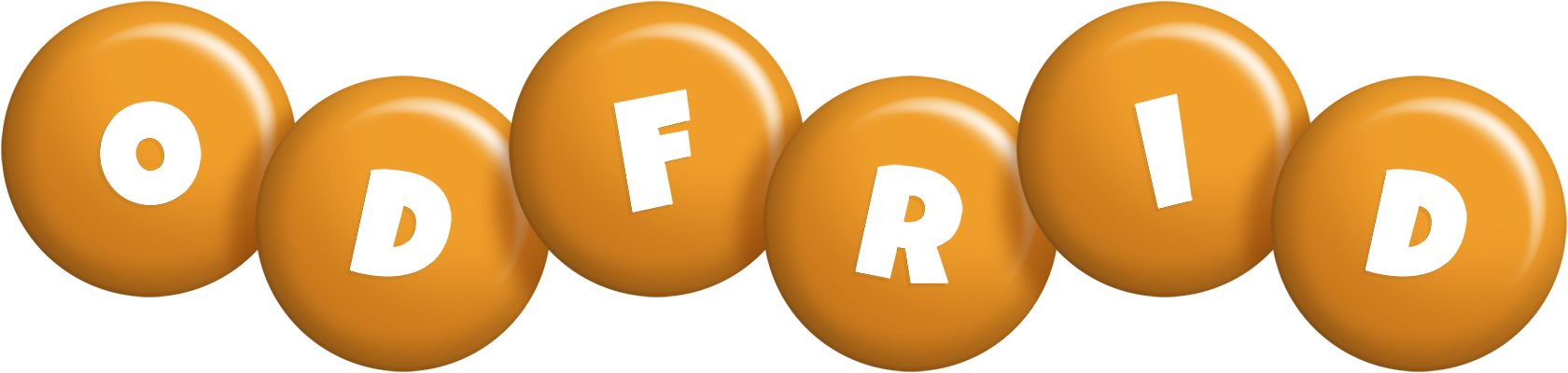 Odfrid candy-orange logo