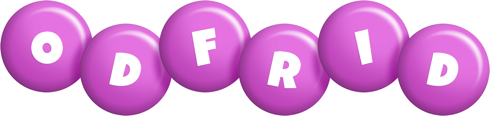 Odfrid candy-purple logo