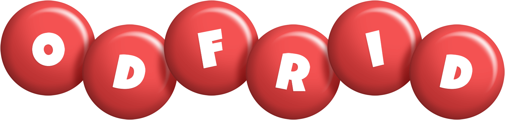 Odfrid candy-red logo