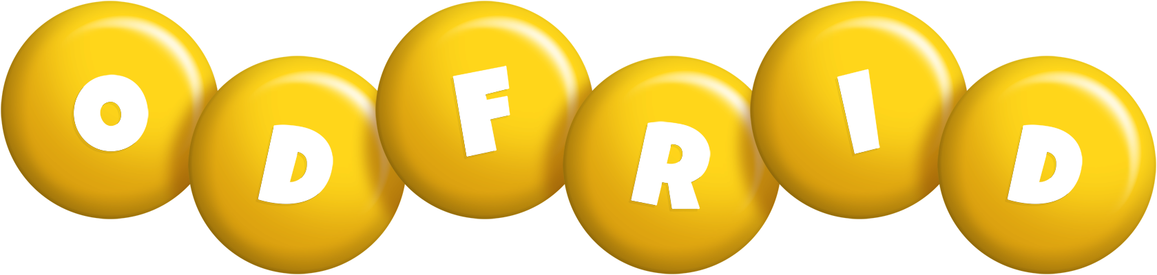 Odfrid candy-yellow logo