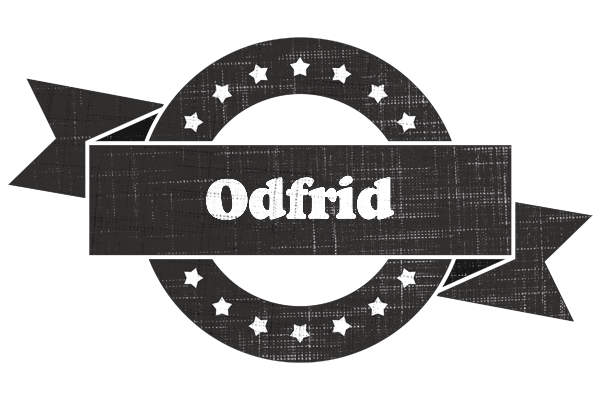 Odfrid grunge logo