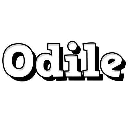 Odile snowing logo