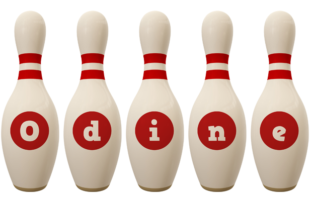Odine bowling-pin logo