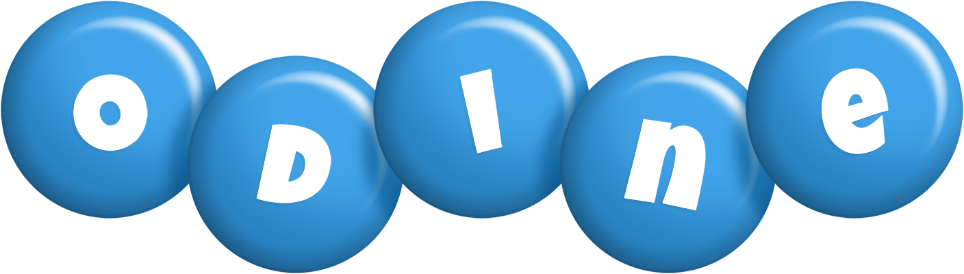 Odine candy-blue logo
