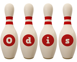 Odis bowling-pin logo