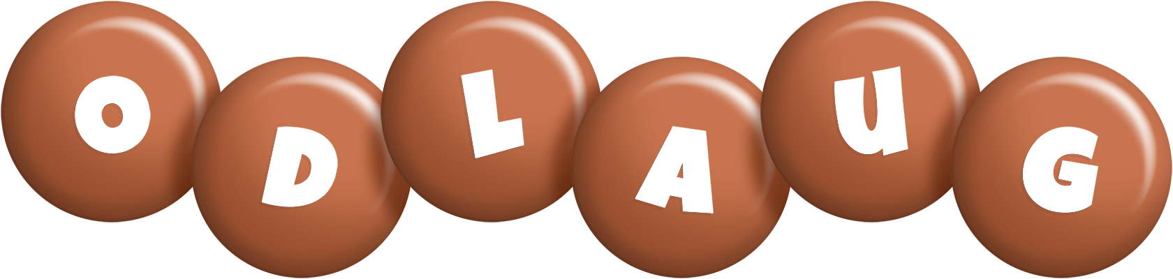 Odlaug candy-brown logo