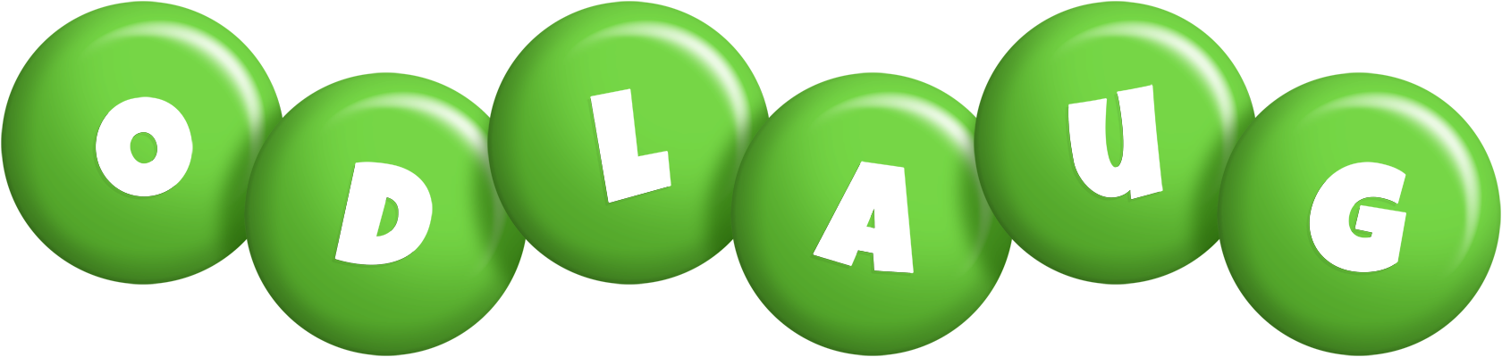 Odlaug candy-green logo