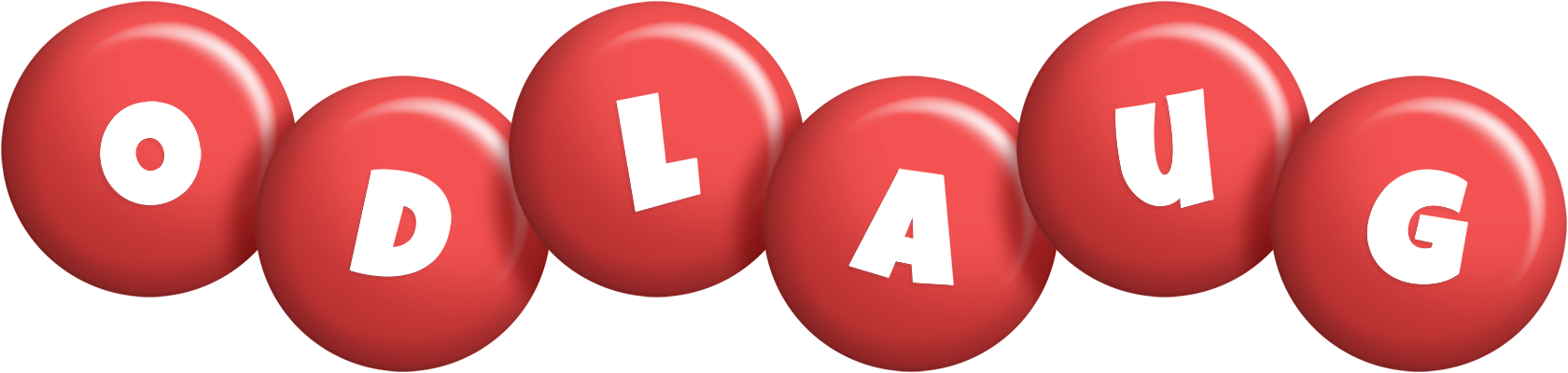Odlaug candy-red logo