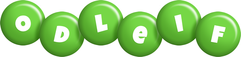 Odleif candy-green logo