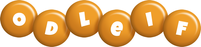 Odleif candy-orange logo