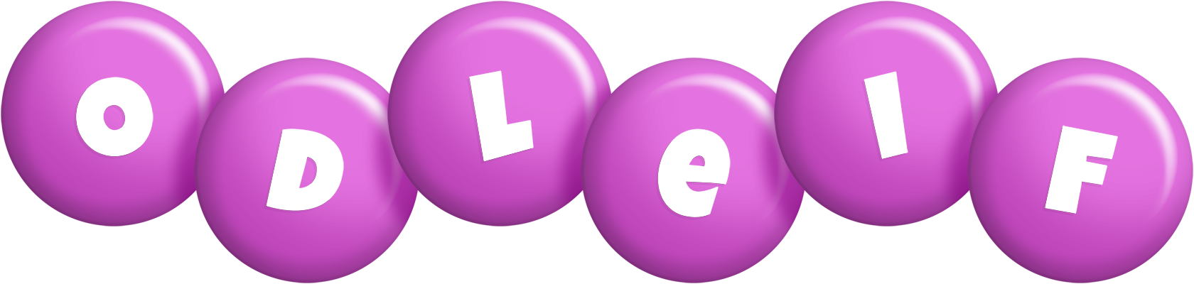 Odleif candy-purple logo
