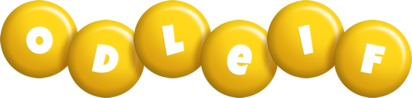 Odleif candy-yellow logo