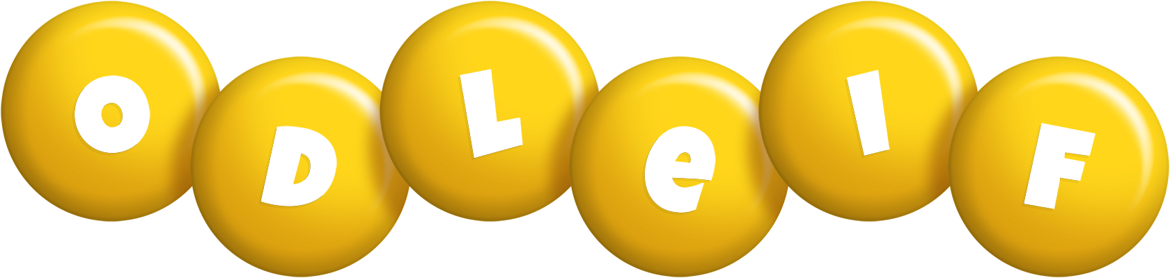 Odleif candy-yellow logo