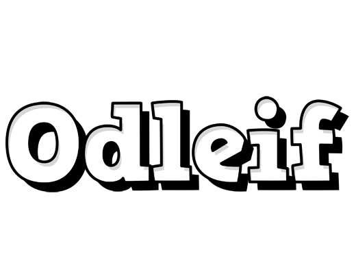 Odleif snowing logo