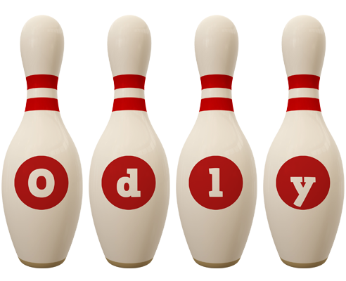 Odly bowling-pin logo