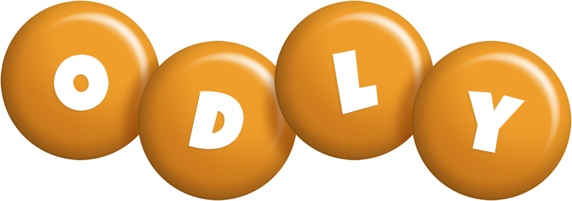 Odly candy-orange logo