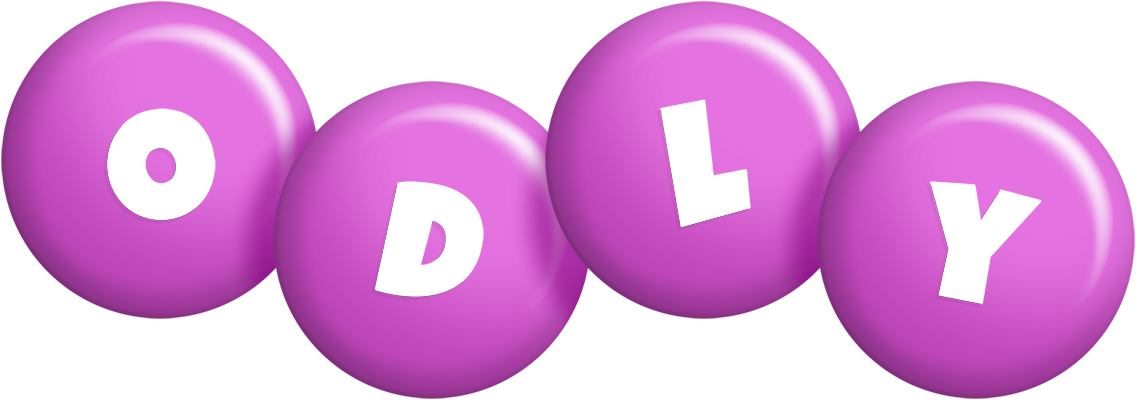 Odly candy-purple logo