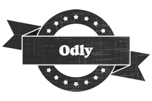 Odly grunge logo