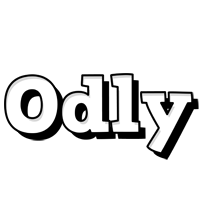 Odly snowing logo