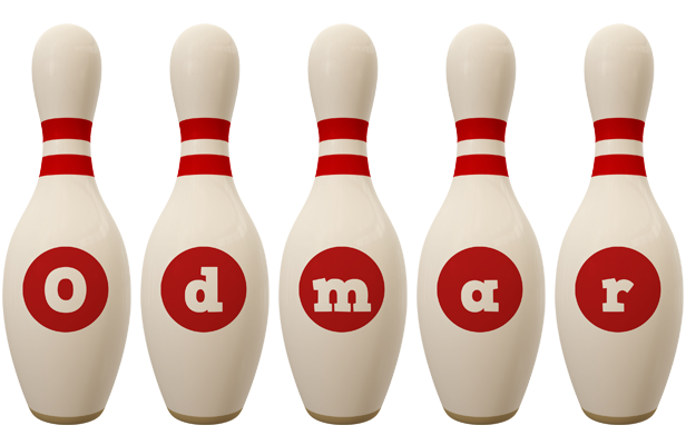 Odmar bowling-pin logo