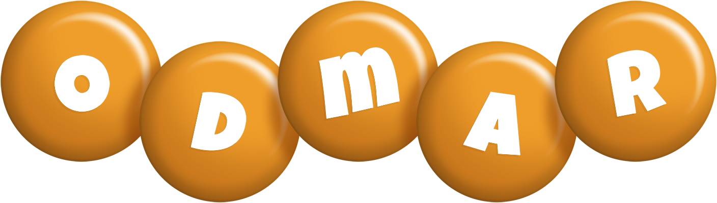 Odmar candy-orange logo