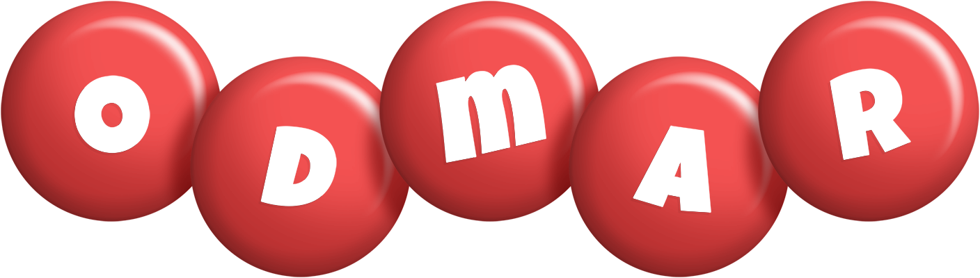 Odmar candy-red logo