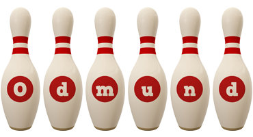 Odmund bowling-pin logo
