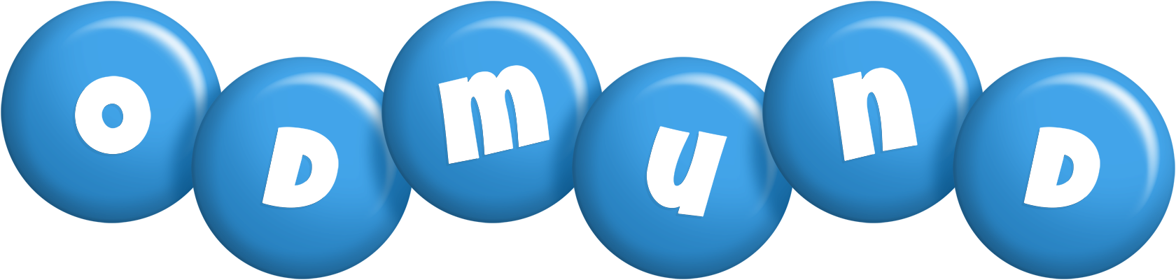 Odmund candy-blue logo