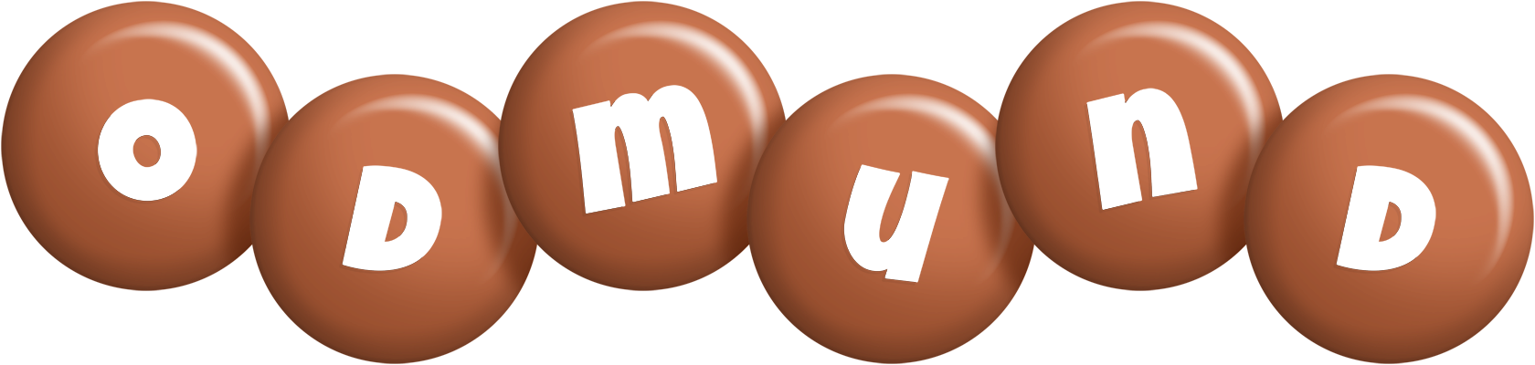 Odmund candy-brown logo