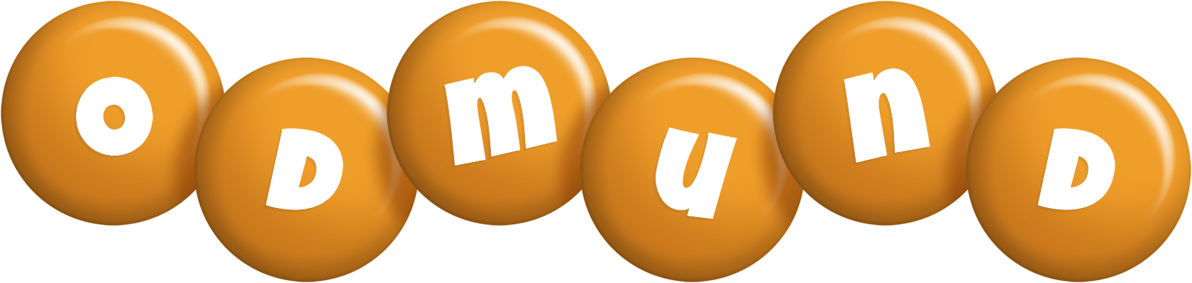 Odmund candy-orange logo