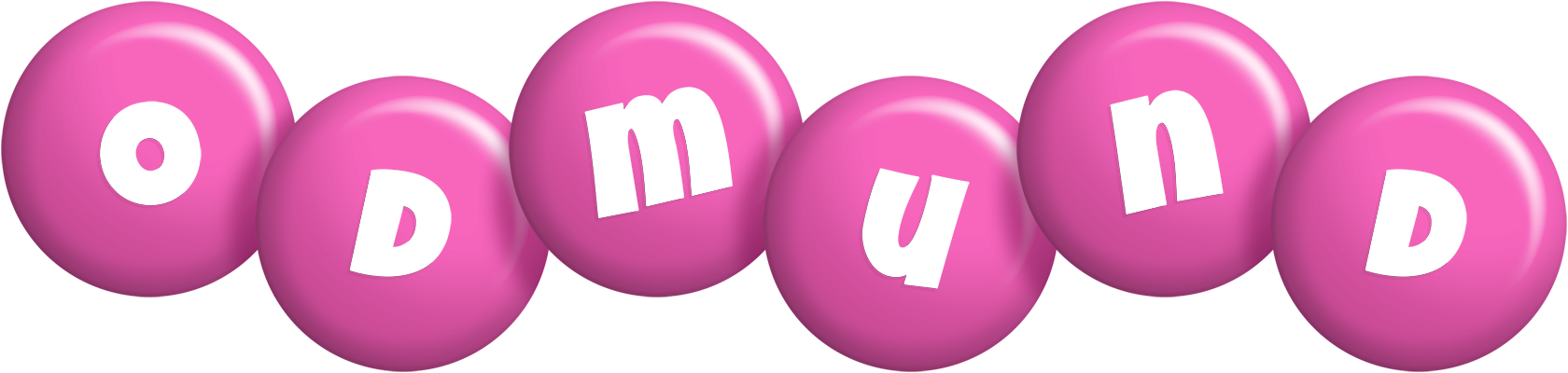 Odmund candy-pink logo