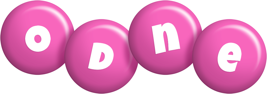 Odne candy-pink logo