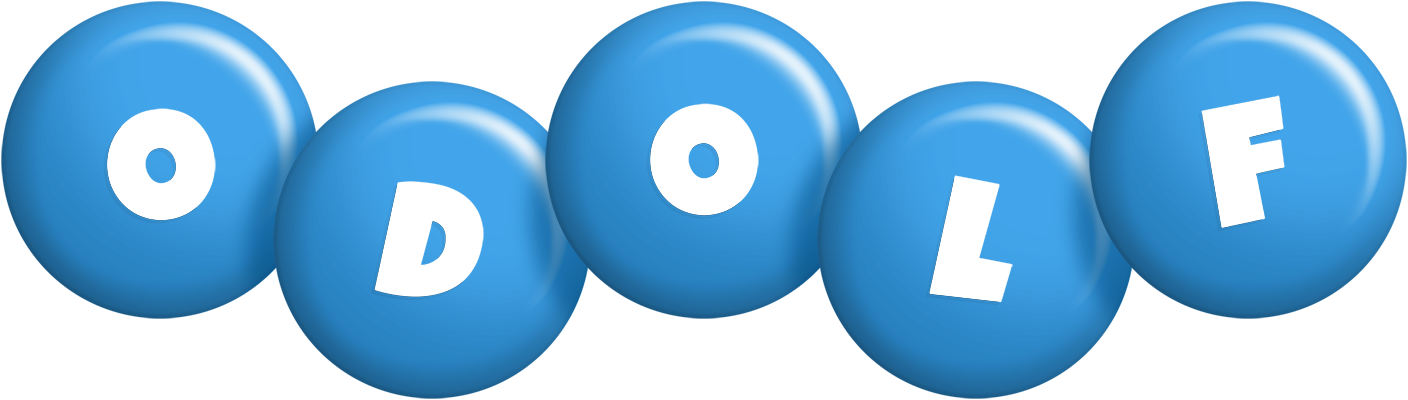 Odolf candy-blue logo