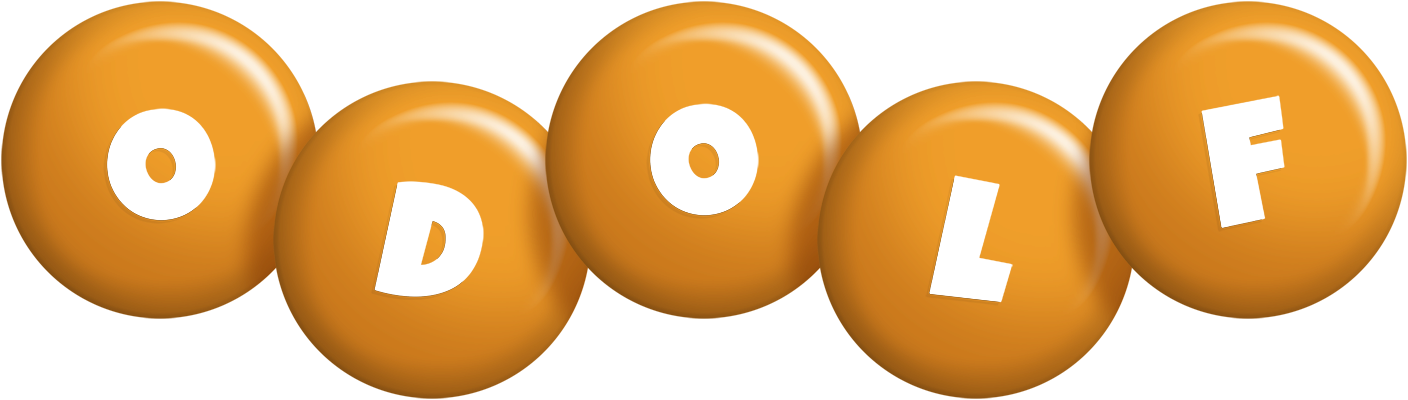 Odolf candy-orange logo