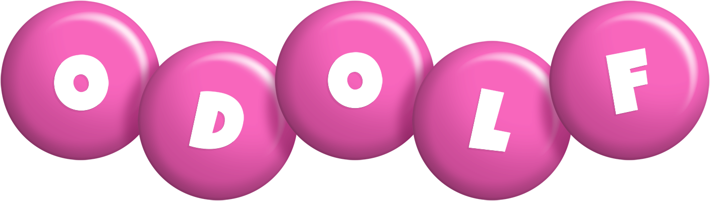 Odolf candy-pink logo