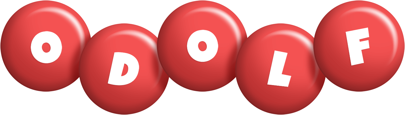 Odolf candy-red logo