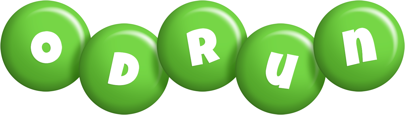 Odrun candy-green logo