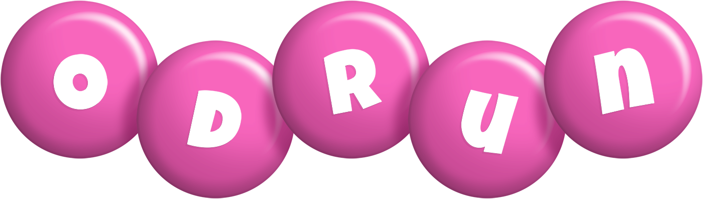 Odrun candy-pink logo