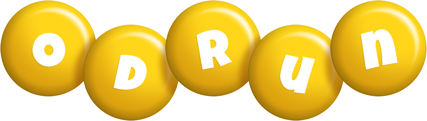 Odrun candy-yellow logo