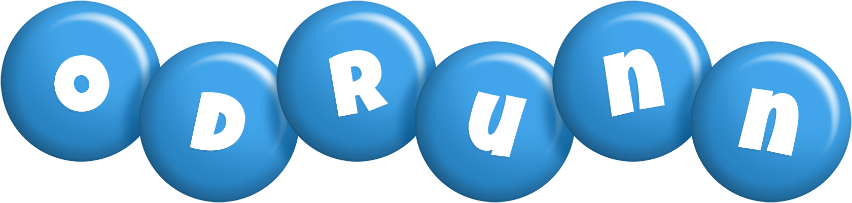 Odrunn candy-blue logo